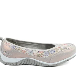 Wide Fit Memory Foam Floral Pumps - Floral