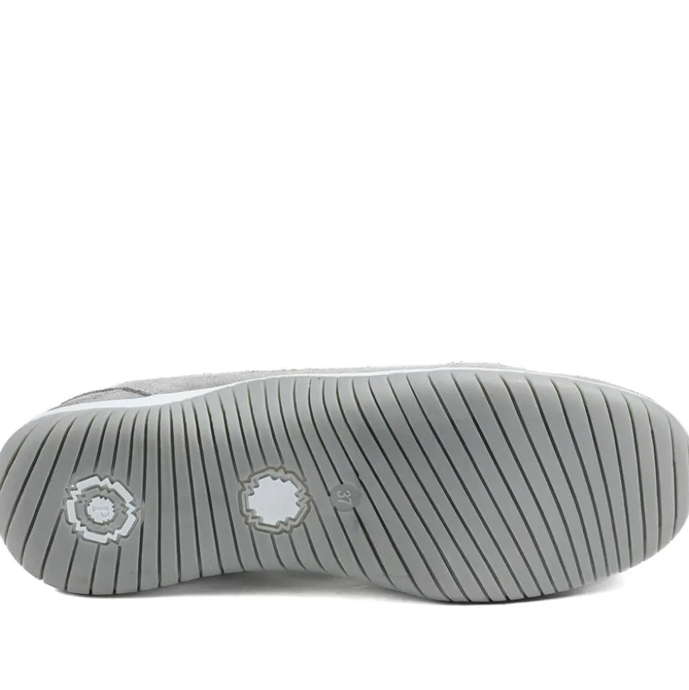 Wide Fit Memory Foam Floral Pumps - Grey