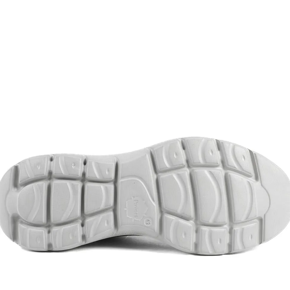 Wide Fit Memory Foam Lace Up Trainers - Navy