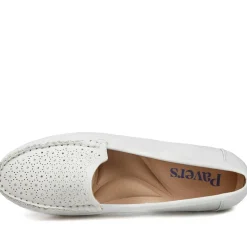 Wide Fit Patterned Moccasins - Light Grey
