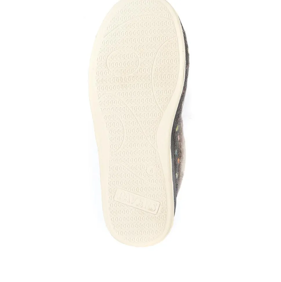 Wide Fit Polka Dot Slippers - Dark Grey
