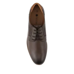 Wide Fit Premium Leather Lace Up Shoes - Brown