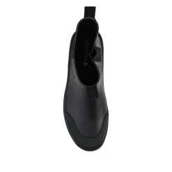 Wide Fit Rubber Ankle Boots - Black