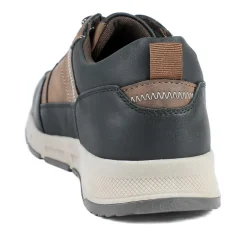 Wide Fit Rugged Lace Up Trainers - Brown