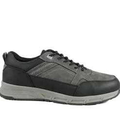 Wide Fit Rugged Lace Up Trainers - Grey