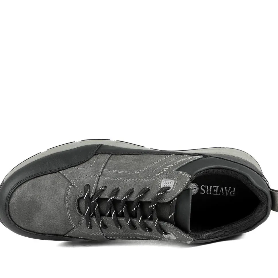 Wide Fit Rugged Lace Up Trainers - Grey