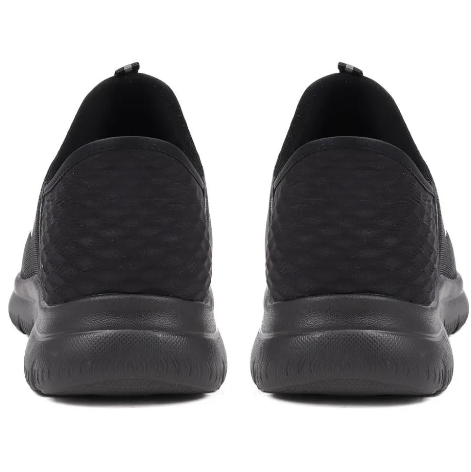 Wide Fit Skechers Slip-ins: Summits - High Range - Black