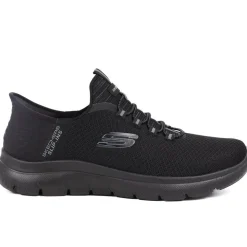 Wide Fit Skechers Slip-ins: Summits - High Range - Black