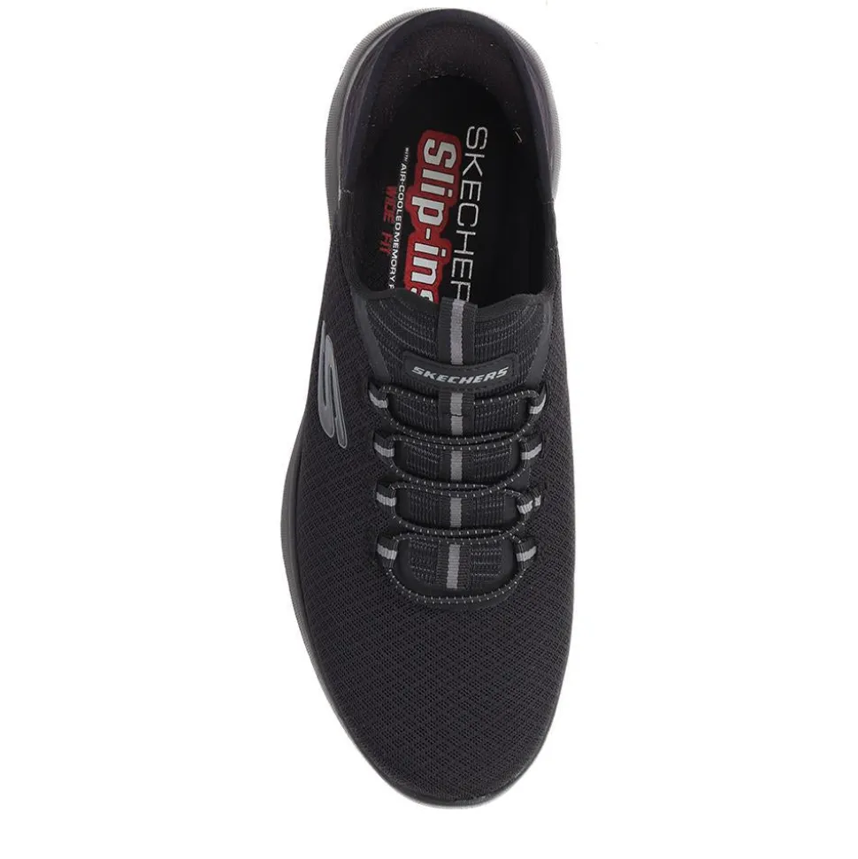 Wide Fit Skechers Slip-ins: Summits - High Range - Black