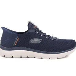Wide Fit Skechers Slip-ins: Summits - High Range - Navy