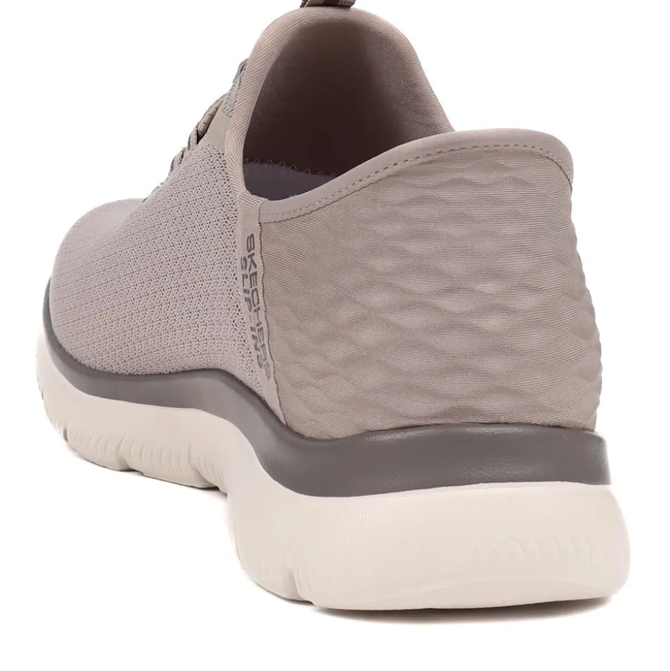 Wide Fit Skechers Slip-ins: Summits - High Range - Taupe