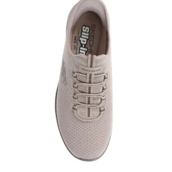 Wide Fit Skechers Slip-ins: Summits - High Range - Taupe