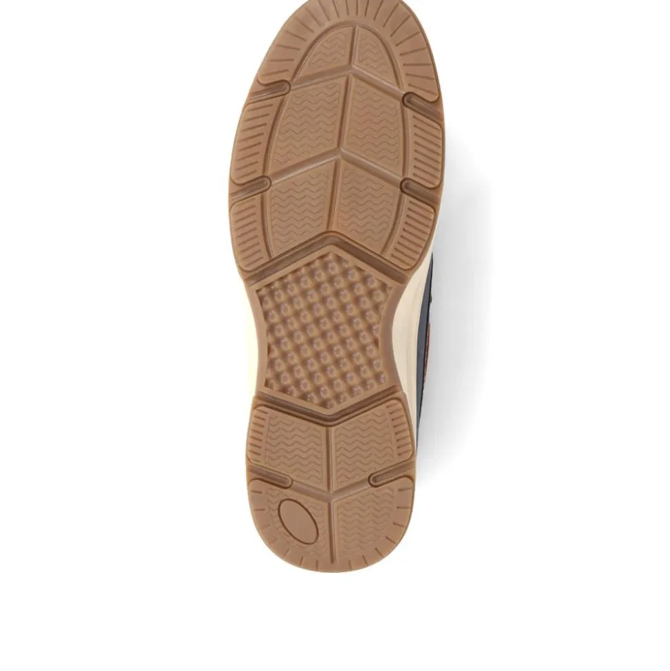 Wide Fit Slip On Boat Shoes - Navy