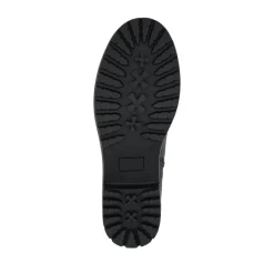 Wide Fit Slip On Boots With Side Zip - Black