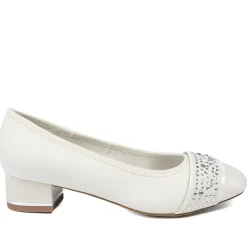 Wide Fit Slip On Court Shoes - Beige