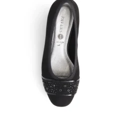 Wide Fit Slip On Court Shoes - Black