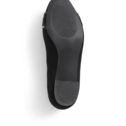 Wide Fit Slip On Court Shoes - Black