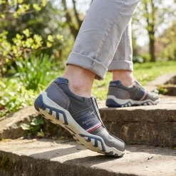 Wide Fit Slip-On Trainers - Dark Grey