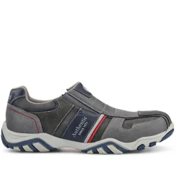 Wide Fit Slip-On Trainers - Dark Grey