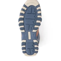 Wide Fit Slip-On Trainers - Navy Multi