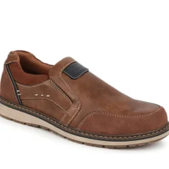 Wide Fit Slip-On Trainers - Tan