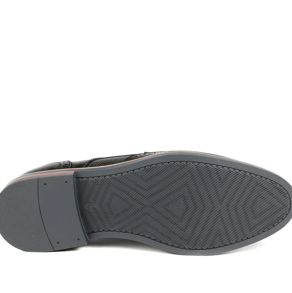 Wide Fit Smart Lace Up Brogues - Black