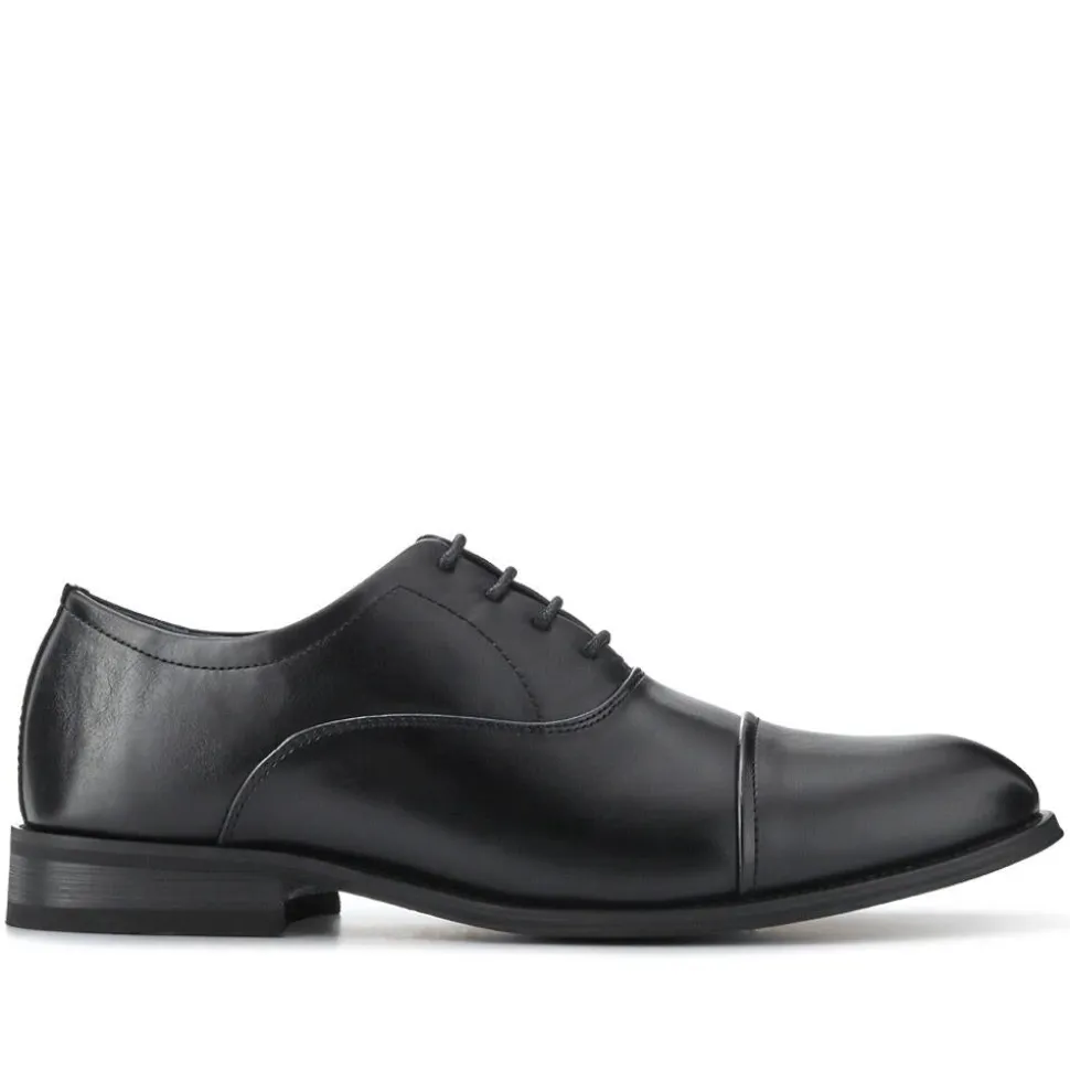 Wide Fit Smart Lace Up Shoes - Black