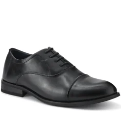 Wide Fit Smart Lace Up Shoes - Black