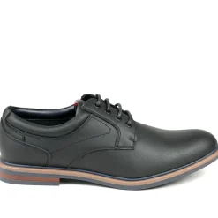 Wide Fit Smart Lace Up Shoes - Black