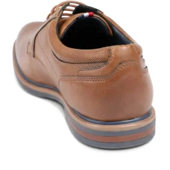 Wide Fit Smart Lace Up Shoes - Tan