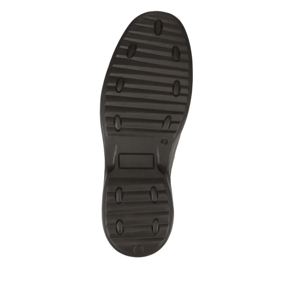 Wide Fit Smart Leather Slip-On Shoes - Brown