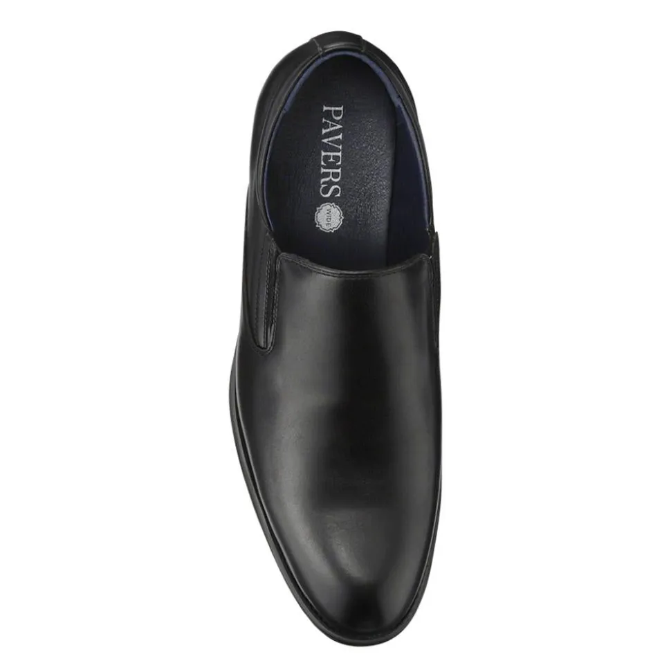 Wide Fit Smart Slip On Shoes - Black