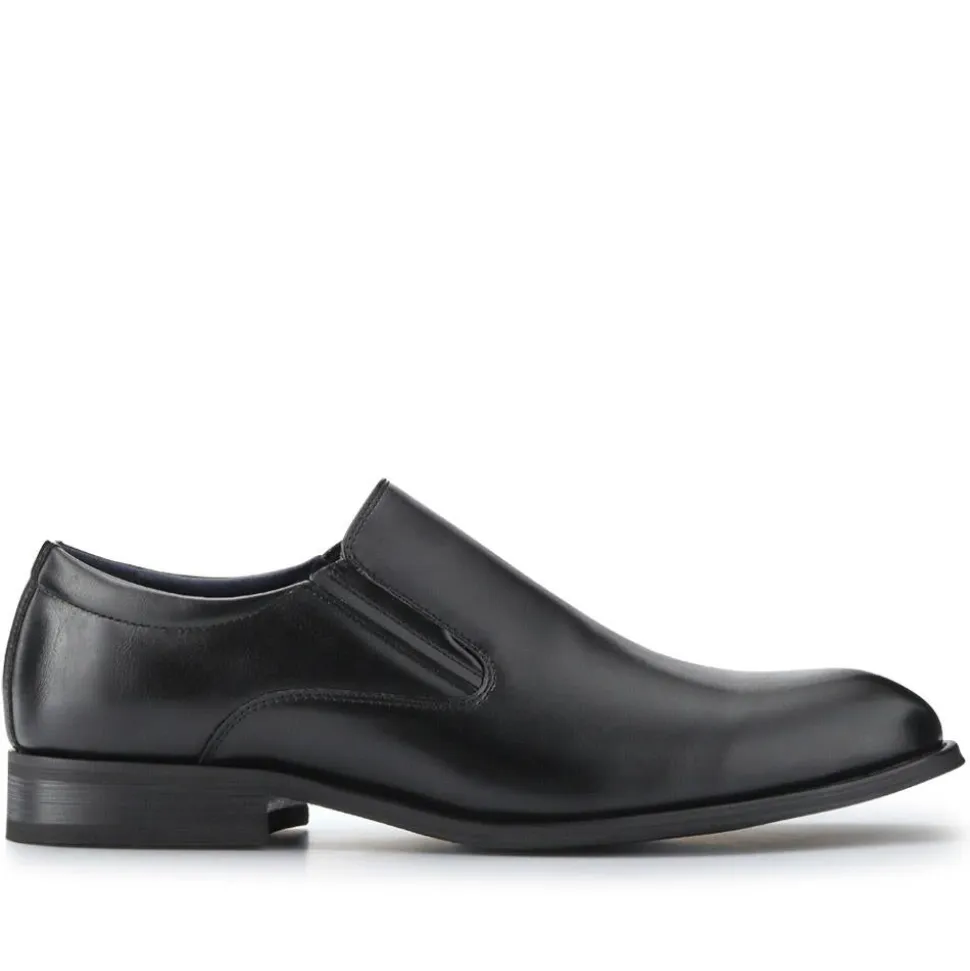 Wide Fit Smart Slip On Shoes - Black