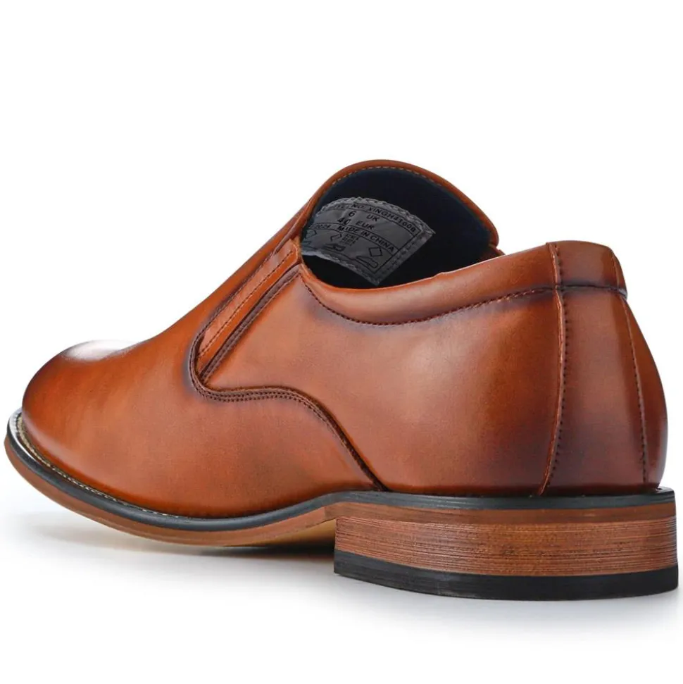 Wide Fit Smart Slip On Shoes - Tan