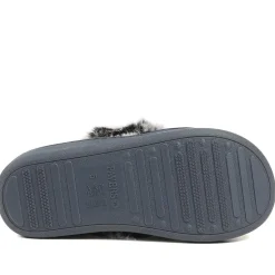 Wide Fit Soft Full Slippers - Navy