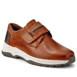 Wide-Fitting Casual Shoes - Cognac