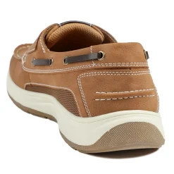 Wide Fit Touch Fasten Casual Shoes - Tan