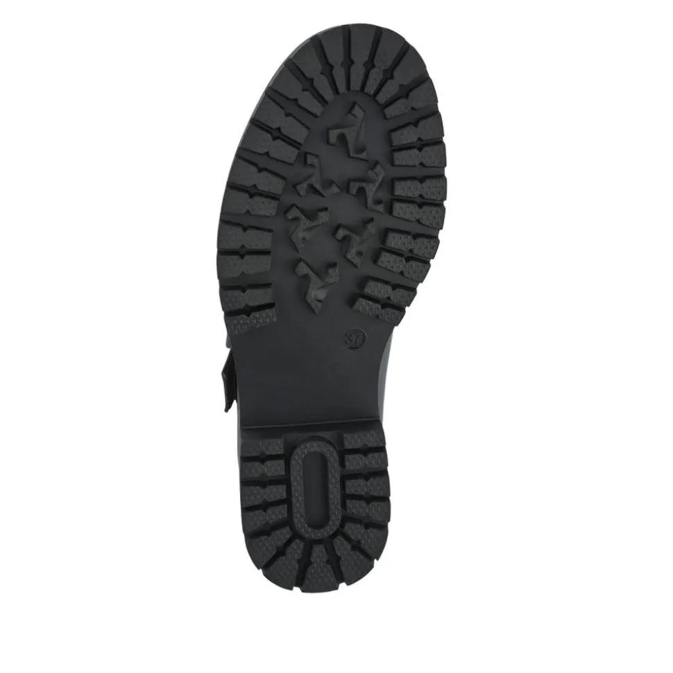 Wide Fit Touch-Fasten Chunky Mary Janes - Black