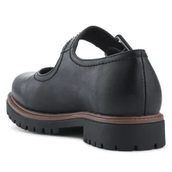 Wide Fit Touch-Fasten Chunky Mary Janes - Black