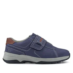 Wide-Fit Touch-Fasten Shoes - Navy