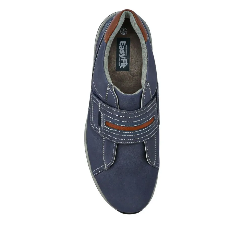 Wide-Fit Touch-Fasten Shoes - Navy