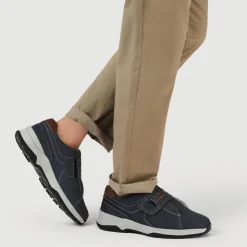 Wide-Fit Touch-Fasten Shoes - Navy
