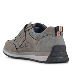 Wide Fit Touch Fasten Trainers - Grey