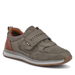 Wide Fit Touch Fasten Trainers - Khaki