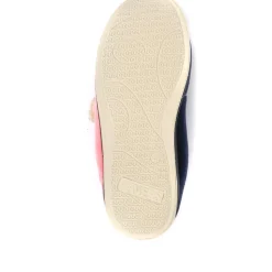 Wide Fit Warm Antibacterial Slippers - Pink Multi