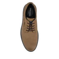 Wide-Fit Water-Resistant Leather Shoes - Beige