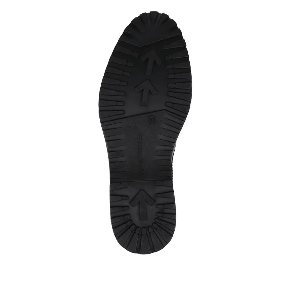 Wide-Fit Water-Resistant Leather Shoes - Black