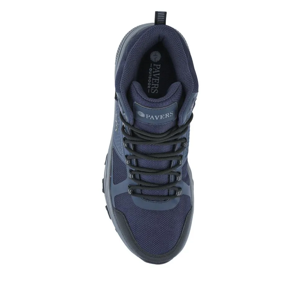 Wide Fit Water-Resistant Walking Boots - Navy