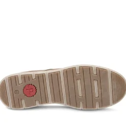 Wide Fit Zip & Lace Casual Trainers - Tan