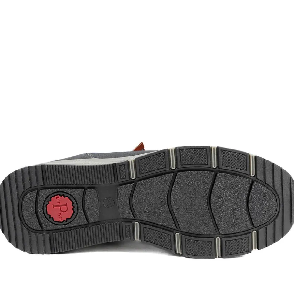 Wide Fit Zip & Lace Fasten Casual Trainers - Navy